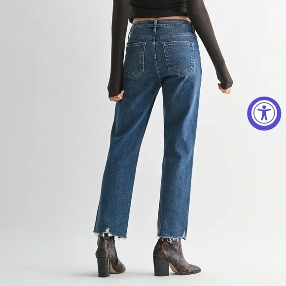 Just Black Denim - The Vintage Straight jeans medium denim women’s 26 - Picture 2 of 13